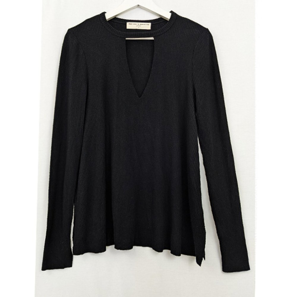 3/$20 Project Social T Black Ribbed Longsleeve